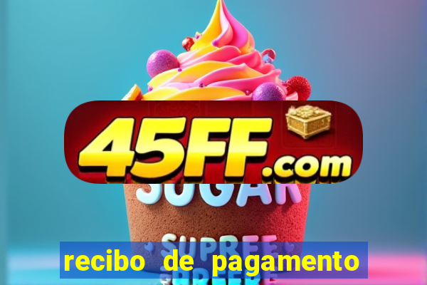 recibo de pagamento em word